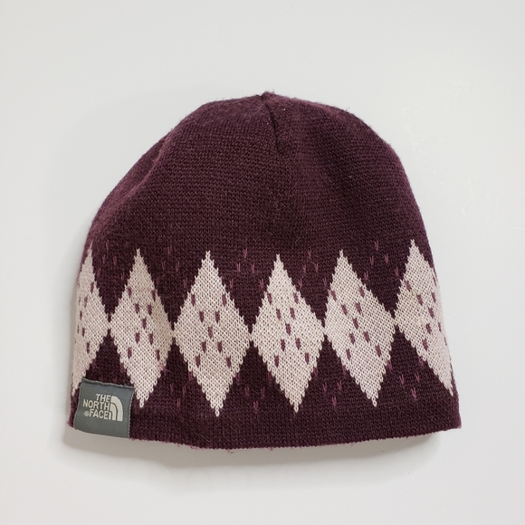 The North Face Accessories - The North Face Argyle Wool Blend Beanie Winter Hat